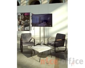 Кресло SHT-AMS1-1 Велюр, Дымный/Черный муар/Брашированный коричневый images