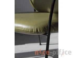 Кресло SHT-AMS121 Экокожа, Оливковый/Черный матовый images