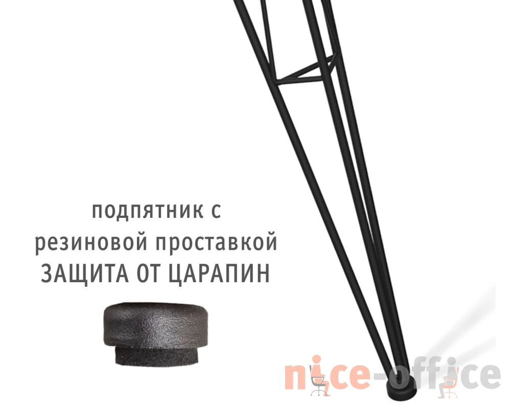 Стол SHT-TU10/80/80 ЛДСП Черный муар/Белый