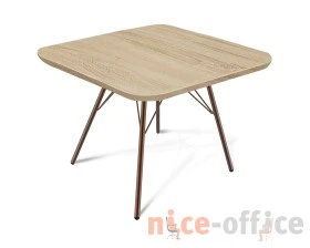 Столик журнальный SHT-S37/ЛДСП 60/60 Медный металлик/Дуб сонома images