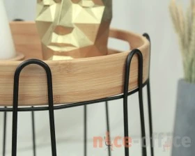 Столик кофейный SHT-CT26 Черный муар/Прозрачный лак images