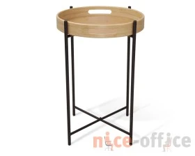 Столик кофейный SHT-CT30 Черный муар/Прозрачный лак images