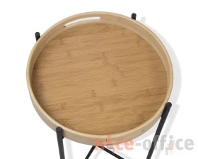 Столик кофейный SHT-CT30 Черный муар/Прозрачный лак images