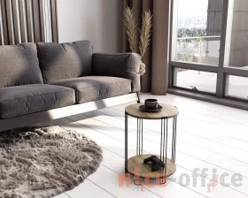 Столик кофейный SHT-CT33 Черный муар/Светлый орех images