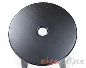 Стул барный SHT-S146 Дерево, Черный/Нерж images