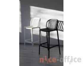 Стул барный SHT-S182-1 Пластик, Белый images