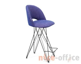 Стул барный SHT-ST34/S66 Ткань, Синий мираж/Черный муар images