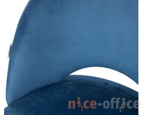 Стул барный SHT-ST34/S94 Велюр, Тихий океан/Прозрачный лак/Черный images