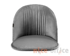 Стул барный SHT-ST35-1/S29P Велюр, Угольно-серый/Медный металлик images