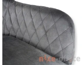 Стул барный SHT-ST38/S93 Велюр, Угольно-серый/Брашированный коричневый/Черный images