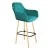 Альпийский бирюзовый/Прозрачный лак/Черный