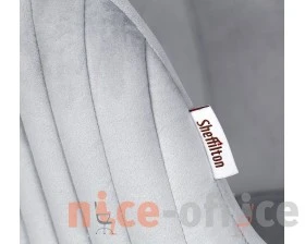 Стул барный SHT-ST39-1/S80 Велюр, Серое облако/Темный орех/Черный муар images