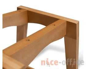 Стул полубарный SHT-ST31/S65-1 Пластик, Белый/Светлый орех images