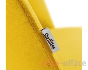 Стул полубарный SHT-ST35-1/S66-1 Велюр, Имперский желтый/Черный муар images