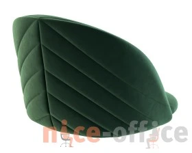 Стул полубарный SHT-ST35-2/S66-1 Велюр, Лиственно-зеленый/Черный муар images
