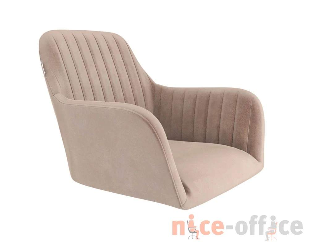 Стул полубарный SHT-ST38-1/S66-1 Велюр, Латте/Черный муар