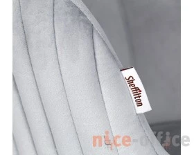 Стул полубарный SHT-ST39-1/S66-1 Велюр, Серое облако/Хром лак images