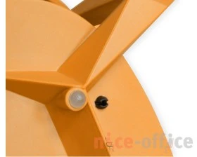 Стул SHT-S111-CN1 пластиковый Пластик/Экокожа, Оранжевый/Черный images