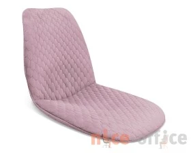 Стул SHT-ST29-C22/S70 Велюр, Розовый зефир/Темный орех/Черный муар images