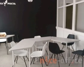 Стул SHT-ST29/S37 белый Пластик, Белый/Черный муар images
