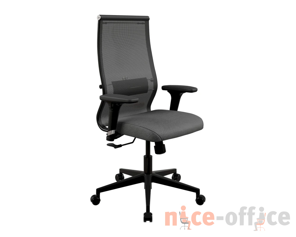 Кресло SynchroSit 10 B2-165D - T+Bahama (M20.B11.G19.W02) (Черный-Тем.серый)