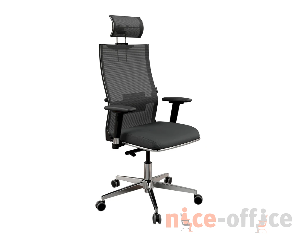 Кресло SynchroSit Air 24 B2-312D - Italy+UMF(SY271) (M124.B22.G18.W03) (Черный)