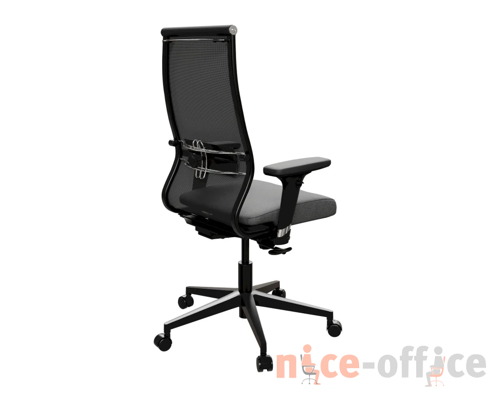 Кресло SynchroSit 10 B2-165D - T+Bahama (M20.B11.G19.W02) (Черный-Тем.серый)